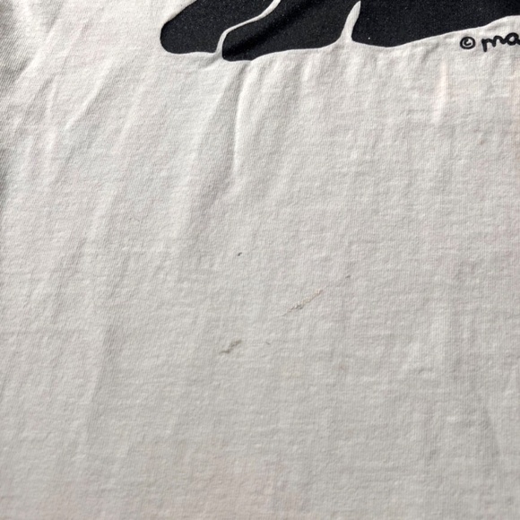 Vintage Marc Tetro Canada Bear Family White Graphic T Shirt S/M - Picture 4 of 10